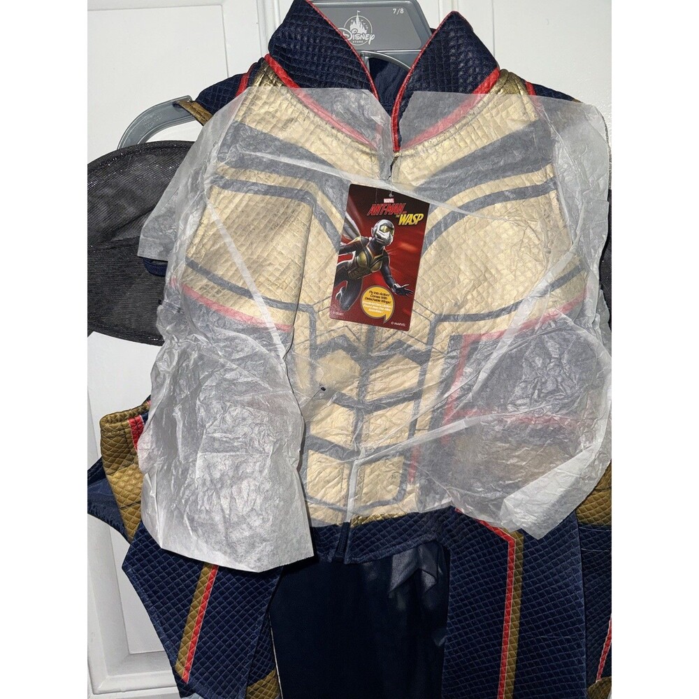 Disney Store Marvel Kids Wasp Costume Vest Wings Pants Size M 7/8 Years NEW - Picture 9 of 16